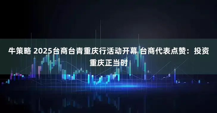 牛策略 2025台商台青重庆行活动开幕 台商代表点赞：投资重庆正当时